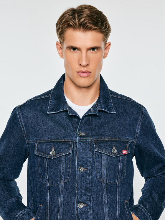 BIG STAR BIG STAR Kurtka jeansowa CHARLIE Granatowy Basic Fit