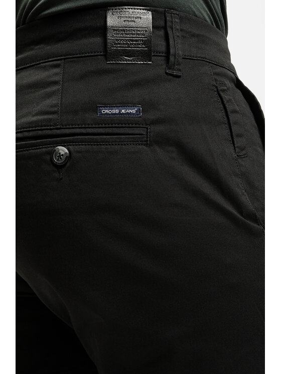 Cross Jeans Cross Jeans Chinosy F 194-735 Czarny Tapered Leg