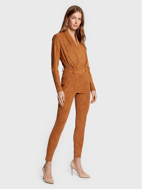 Pantaloni di tessuto Hudson 2BGB09 9688Z Marrone