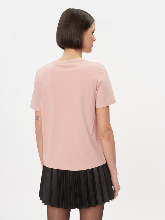 Vila Vila Тишърт 14090227 Розов Regular Fit