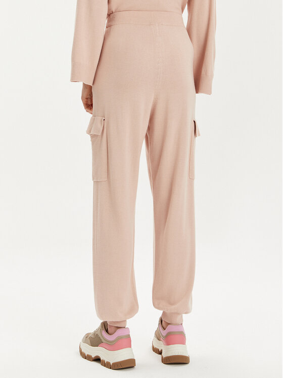 Liu Jo Liu Jo Spodnie dzianinowe Ecs Pant. Maglia Lung TA4044 MS49I Różowy Regular Fit