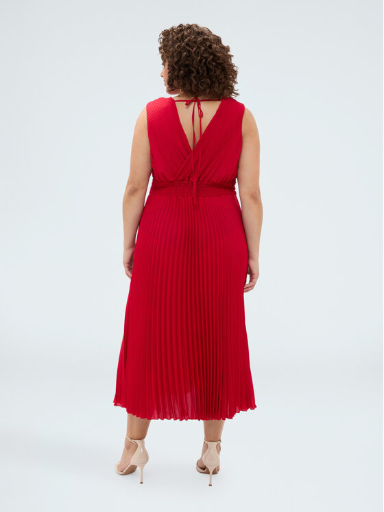 Fiorella Rubino Fiorella Rubino Abito da cocktail 7012T001853N016 Rosso A-Line Fit