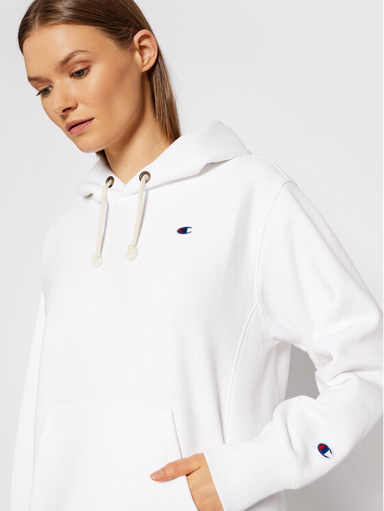 Felpa C Logo 114778 Bianco Regular Fit