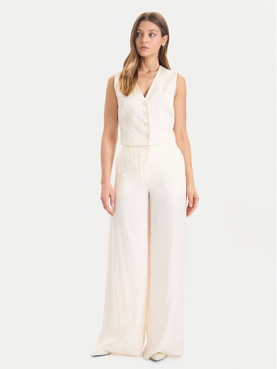 Guess Guess Prsluk W5YH51 WH5N2 Écru Regular Fit