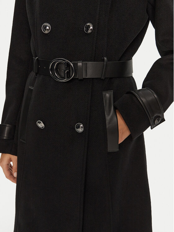 Guess Guess Преходно палто Amelia W4BL46 WGKI2 Черен Regular Fit