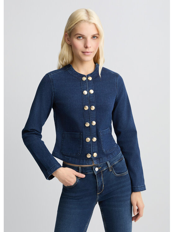 Liu Jo Giacca di jeans UA5085D492578816 Celeste Regular Fit
