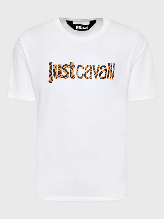 Just Cavalli Just Cavalli T-Shirt 74OBHG02 Λευκό Regular Fit