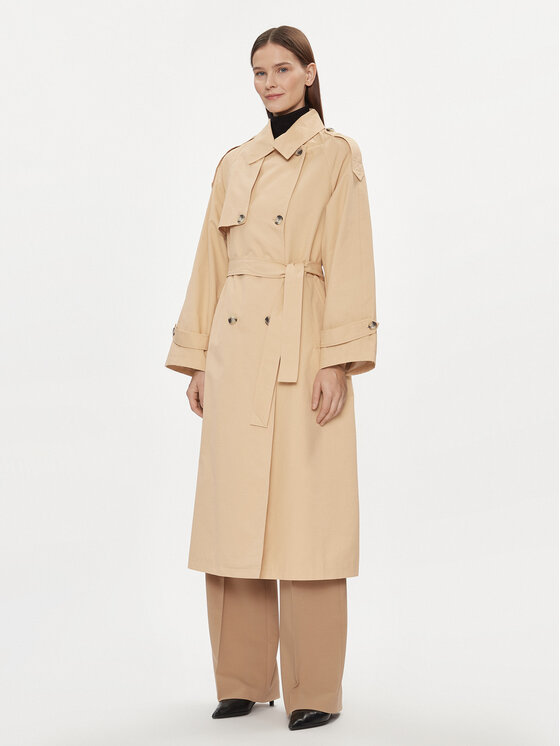 Ertis river trench coat top