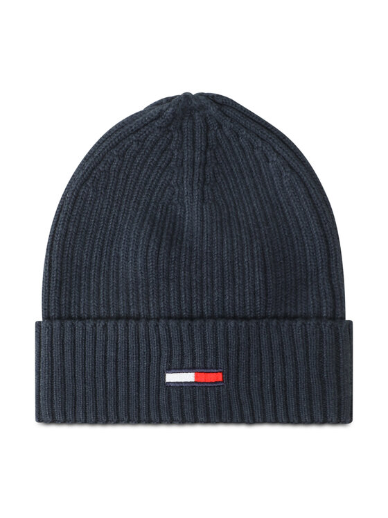 Tommy Jeans Шапка Tjm Flag Rib Beanie AM0AM10390 Тъмносин