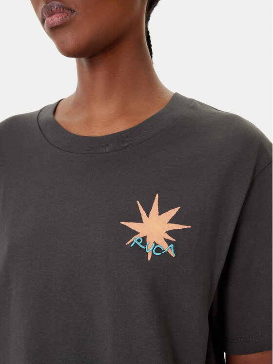 RVCA RVCA T-shirt Pegasus EVJZT00165 Crna Easy Fit