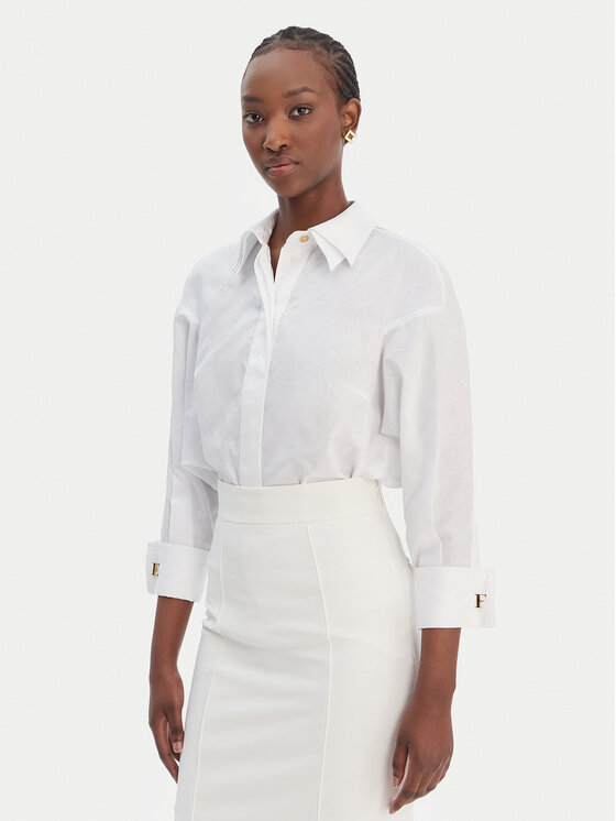 Elisabetta Franchi Elisabetta Franchi Сорочка CA-141-61E2-V390 Білий Regular Fit