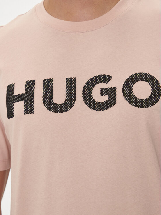 HUGO Hugo Marškinėliai Dulivio 50513309 Rožinė Regular Fit