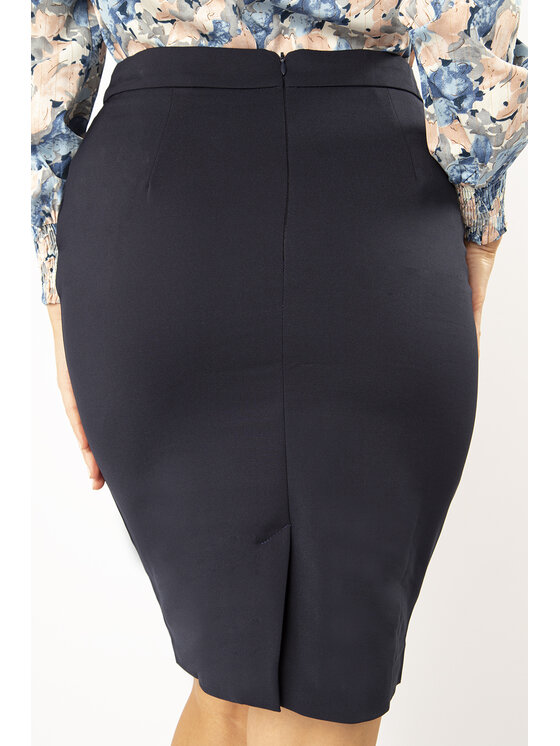 QUIOSQUE QUIOSQUE Midi sukňa Quiosque 7NG004802 Tmavomodrá Regular Fit