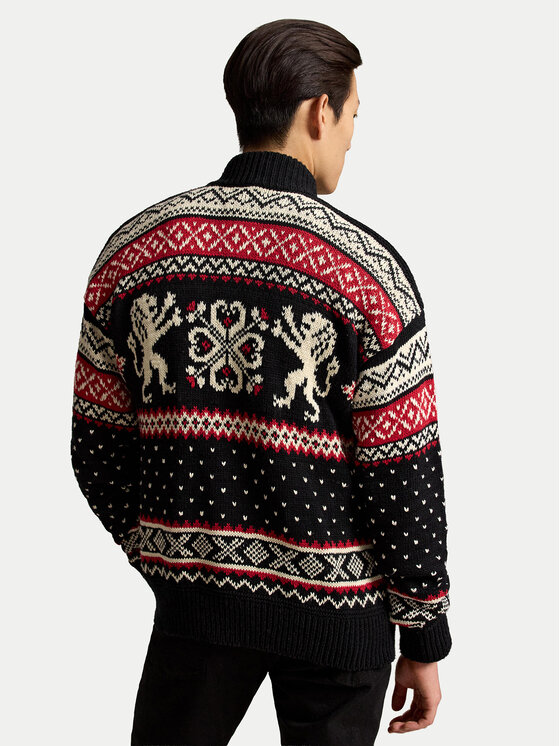 Polo Ralph Lauren Polo Ralph Lauren Pletena jopica 710B28784001 Črna Regular Fit