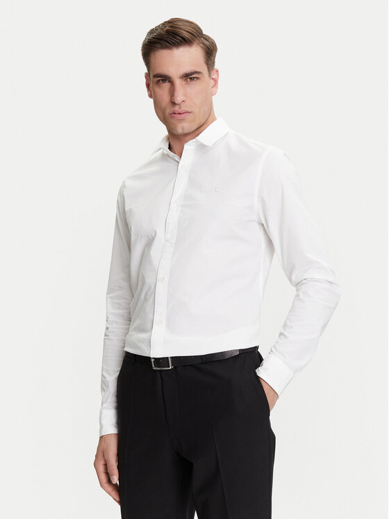 Calvin Klein Jeans Męska Koszula, rozmiar M, Biała, J30J324614