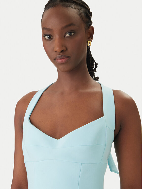 Bardot Bardot Koktejlové šaty Deserae Halter Neck 60380DB Modrá Regular Fit