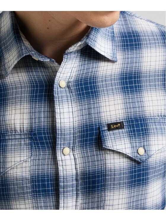Lee Lee Camicia CLEAN REGULAR WESTERN Blu Regular Fit