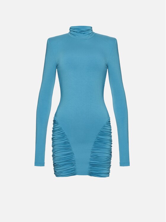 La Mania La Mania Sukienka koktajlowa ORELIS Niebieski Basic Fit