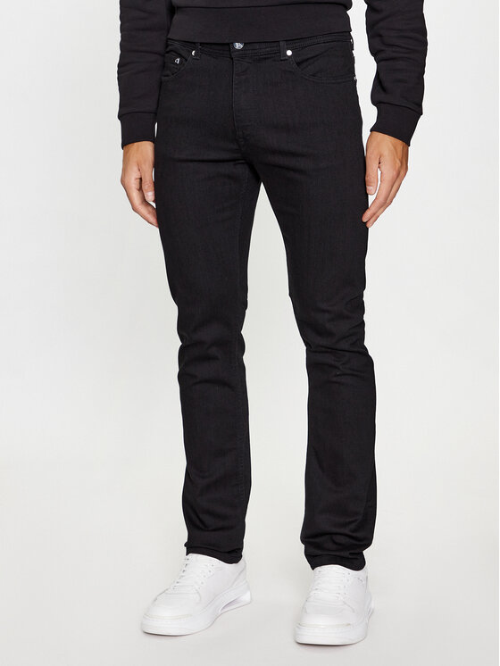 KARL LAGERFELD Džinsi 265840 500830 Melns Slim Fit