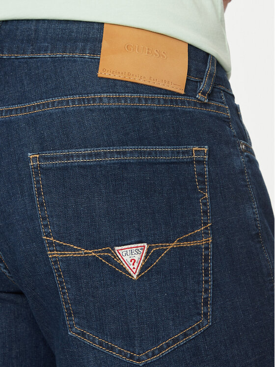 Guess Guess Džínsové šortky M5GD01 D5MZ1 Tmavomodrá Regular Fit