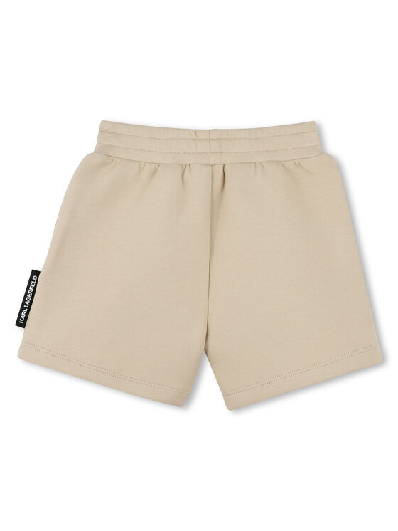 Karl Lagerfeld Kids Karl Lagerfeld Kids Komplet polo i spodenki Z30501 M Beżowy Regular Fit