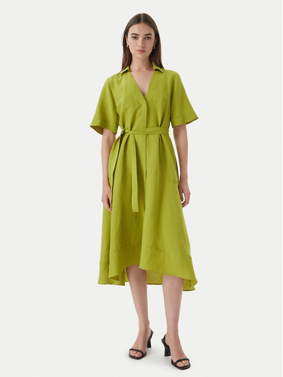 Marella Marella Srajčna obleka Detto 2615221082 Zelena Regular Fit