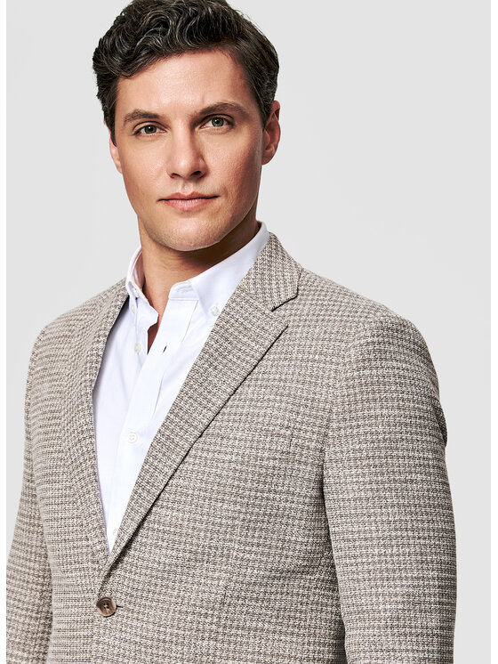 Pako Lorente Pako Lorente Marynarka P26SF-3X-018 Beżowy Slim Fit