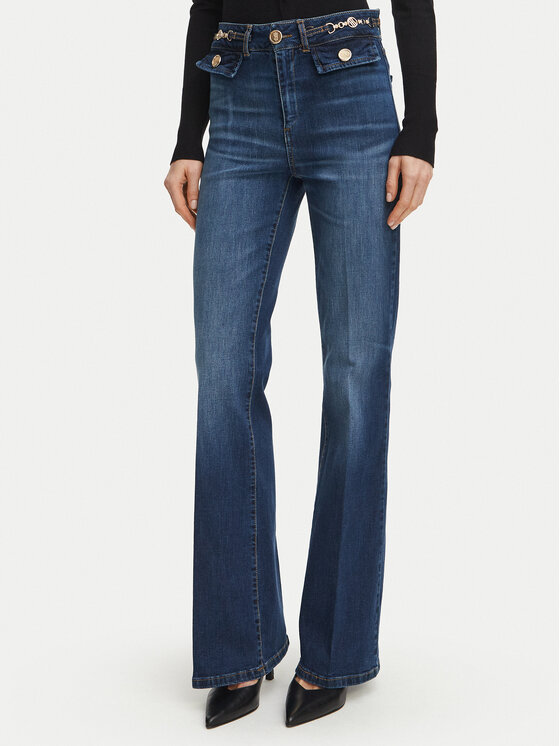 Fracomina Farmer FR26WVA011D47602 Sötétkék Bootcut Fit
