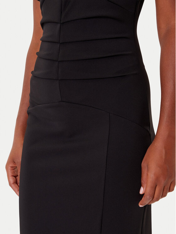 Rinascimento Rinascimento Sukienka koktajlowa CFC0125338003 Czarny Slim Fit