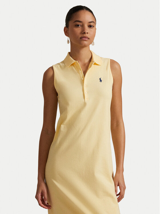 Polo Ralph Lauren Polo Ralph Lauren Ежедневна рокля 211968292005 Жълт Regular Fit