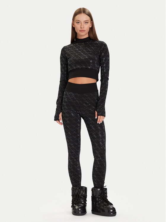 Guess Guess Legíny W5BB73 K7182 Černá Slim Fit
