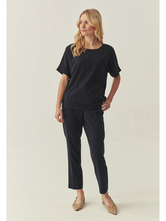 TATUUM Tatuum Blúzka BOW Tmavomodrá Loose Fit