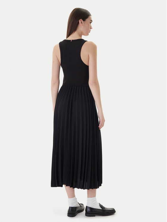 Tommy Hilfiger Tommy Hilfiger Rochie de zi WW0WW39342 Negru Regular Fit