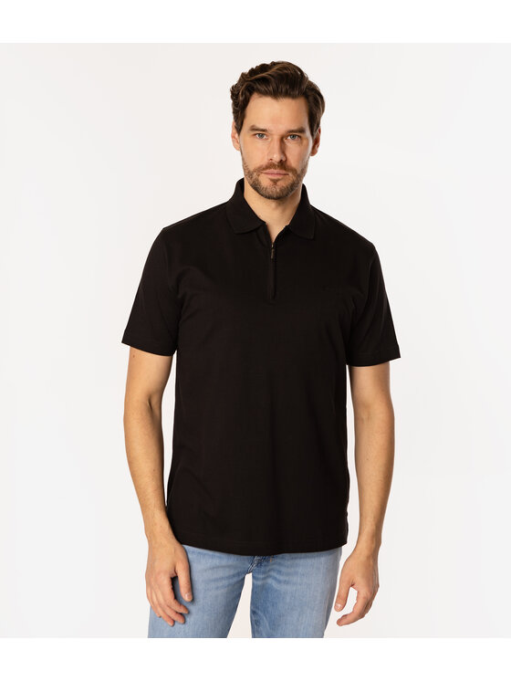 Lee Cooper Lee Cooper Polo TRIS 5056 Czarny Regular Fit