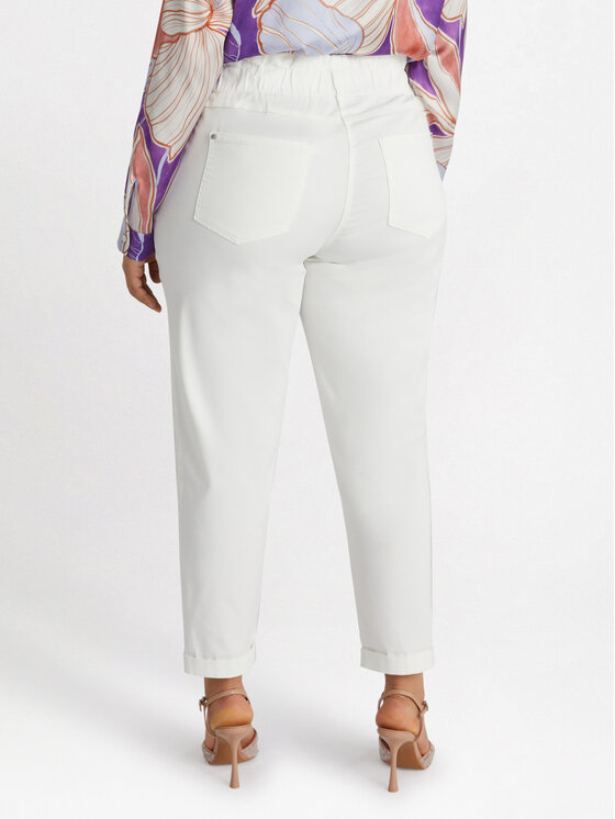 Fiorella Rubino Fiorella Rubino Pantaloni di tessuto P705T004715N011 Bianco Regular Fit