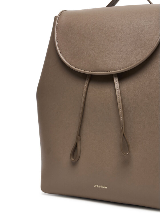 Calvin Klein Calvin Klein Batoh Foil Logo Large Flap Backpack LV04F3505G Hnědá