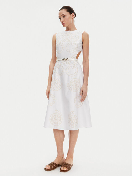 Silvian Heach Silvian Heach Rochie de zi GPP25342VE Alb Regular Fit