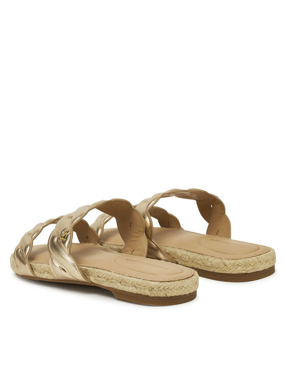 Tommy Hilfiger Tommy Hilfiger Espadrile Metallic Rope Espadrille Mule FW0FW08670 Auriu