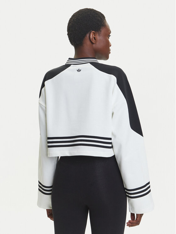 adidas adidas Majica dugih rukava Blocking JX7597 Bijela Loose Fit