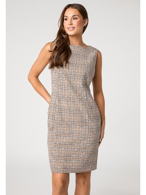 QUIOSQUE QUIOSQUE Každodenní šaty QUIOSQUE 4VS011123 Béžová Regular Fit