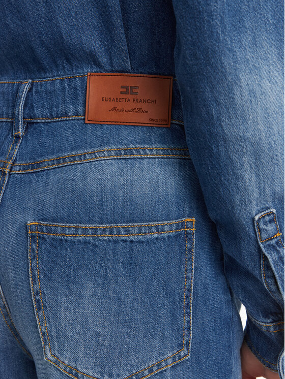 Elisabetta Franchi Elisabetta Franchi Kombinezon TJ-38D-51E2 Niebieski Regular Fit