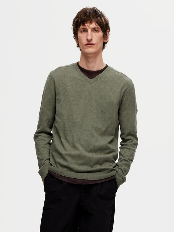 Selected Homme Pulover 16090147 Verde Regular Fit