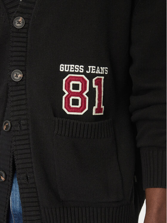 Guess Jeans Guess Jeans Kardigan M5RR31 Z3HM1 Czarny Regular Fit