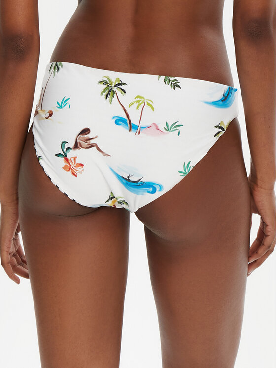Seafolly Seafolly Bikini alsó Isla Palm 40426-216 Fehér
