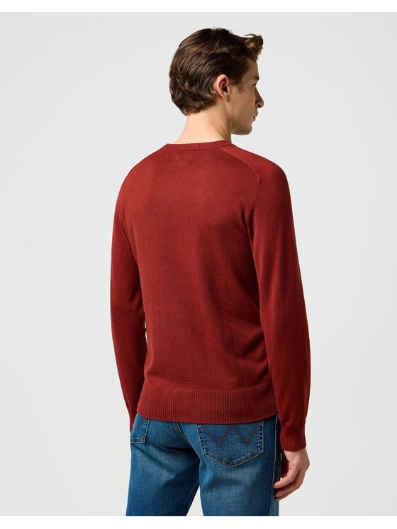 Wrangler Wrangler Maglione KNIT SWEATER Rosso Regular Fit