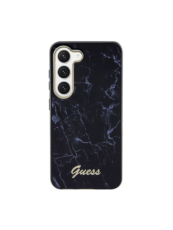 Guess Guess Etui na telefon Marble Collection Czarny