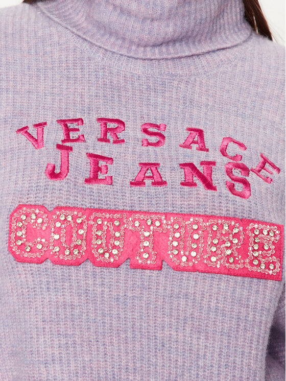 Versace Jeans Couture Versace Jeans Couture Golf 75HAFM08 Fioletowy Oversize