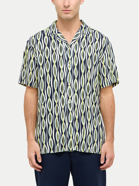 Mustang Mustang Koszula Layton 1016473 Zielony Relaxed Fit
