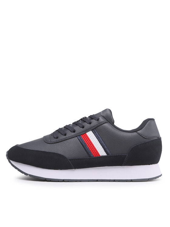 Tommy Hilfiger Tommy Hilfiger Sneakersy Core Eva Runner Corporate Lea FM0FM04397 Tmavomodrá