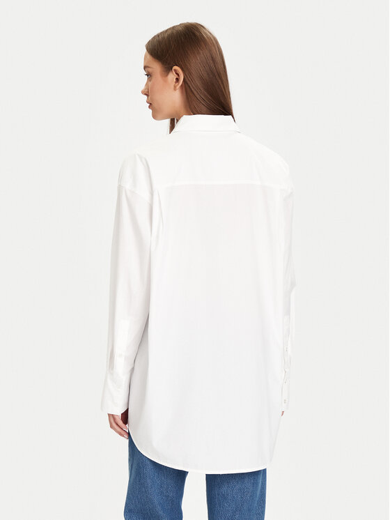 Marc O'Polo Marc O'Polo Риза 508 1134 42221 Бял Boyfriend Fit